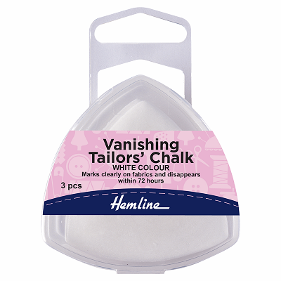 H250.V Tailors Chalk: Vanishing: White: Pack of 3